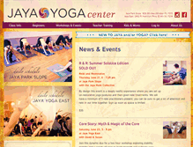 Tablet Screenshot of jayayogacenter.com